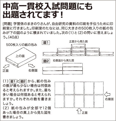 中高一貫校入試問題にも出題されてます!